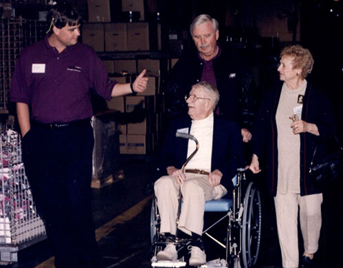 1996 - Darrel and Mark Cooper lead the Zopfis on a Plant Tour